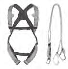 AM002 karabiner 1144572 6999 1399,8/db MUNKAVÉDELEM KÉSZENLÉTI ZUHANÁSGÁTLÓ FELSZERELÉS Zuhanásgátló testhevederzet 1 bekötési ponttal (hátsó), 2 állítható csattal, 2 állítható oldalsó elemmel,