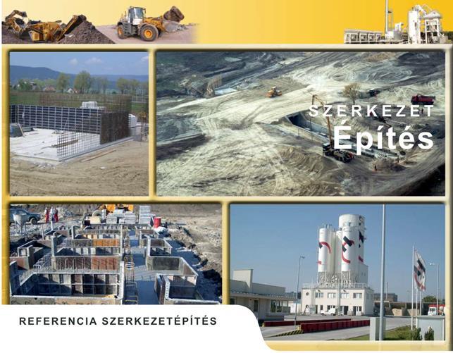 Szerkezetépítés 2016. Budapest, Csepel Metrans darupálya építése 2014. Komposztferm Kft. üzem szerkezetépítési munkák Tök 2012.