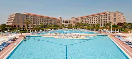 LIMAK ATLANTIS DE LUXE HOTEL & RESORT***** A szálloda közvetlenül a tengerparton található, kb. 4 km-re Belektől, kb. 35 km-re Antalya repülőterétől. 2002-ben épült 54.