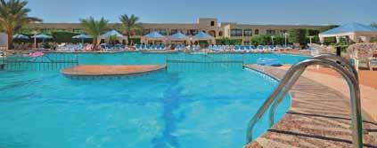 JASMINE VILLAGE HURGHADA*** A szálloda közvetlenül a tengerparton található, kb. 15 km-re a városközponttól és kb. 10 km-re Hurghada repülőterétől.