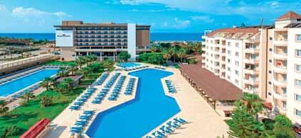 ROYAL GARDEN SELECT ***** (Konakli) A szálloda közvetlenül a tengerparton található, kb. 1 km-re Konakli-től, kb. 14 km-re Alanyától és kb. 110 km-re Antalya repülőterétől. 2013-ban épült 30.