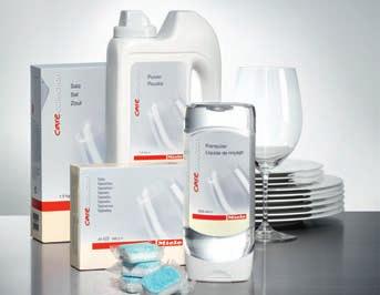 Edények és poharak kíméletes tisztítása Csak a MIELE készülékeknél Üvegkímélô rendszer (Perfect GlassCare) A poharak legkíméletesebb tisztítási és ápolási módja.