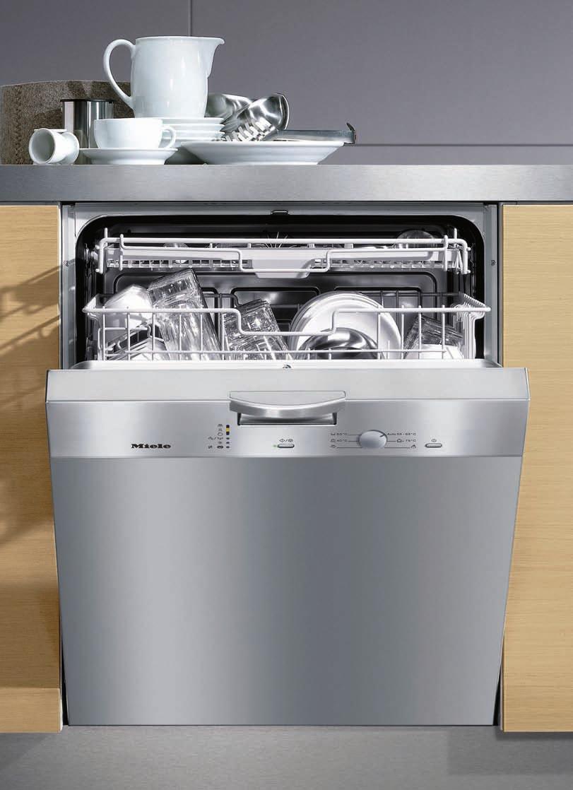 Munkapult alá építhetô mosogatógép Energia címke Energia A Tisztítási A Szárítási A A Miele munkapult alá építhetô mosogatógép a már meglévô konyhabútorba is könnyedén beilleszthetô.