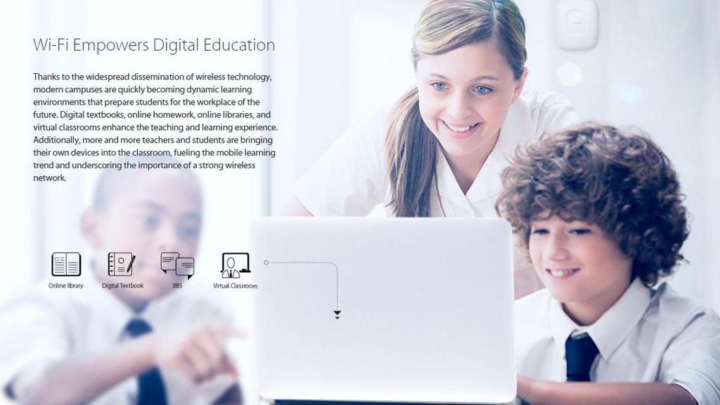 Iskolai Wi-Fi rendszerek Digitális oktatás elterjedése az iskolákban Speciális karakterisztika: Diák és tanári hálózat elkülönítése Diákok nethasználatának azonosíthatósága (visszaélések nyomon