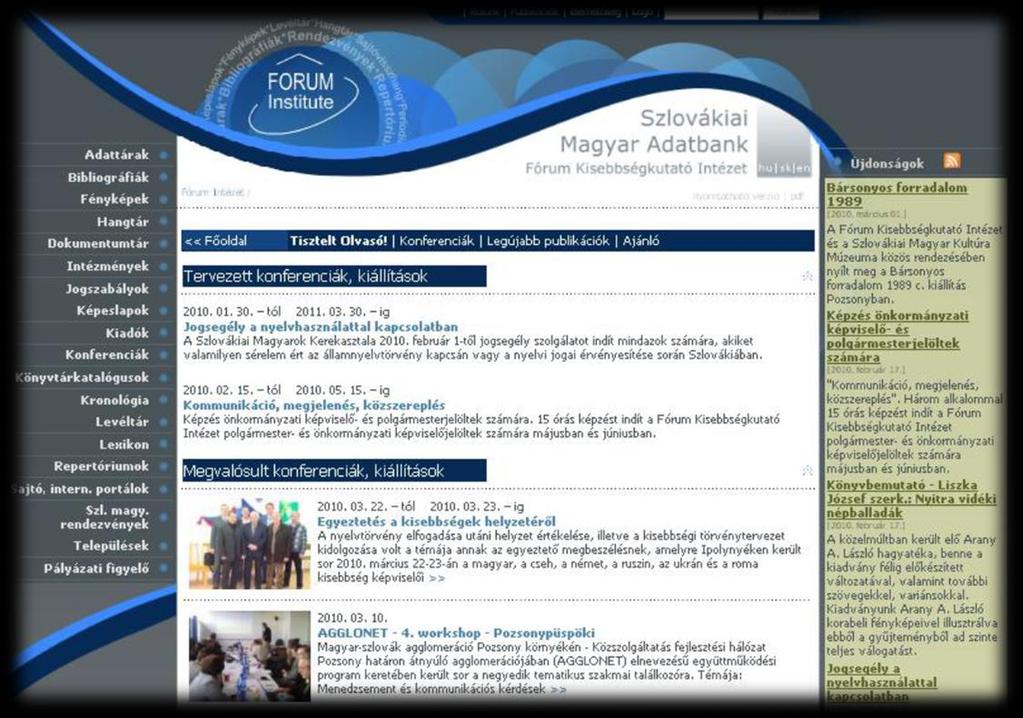 Szlovákiai Magyar Adatbank indulása