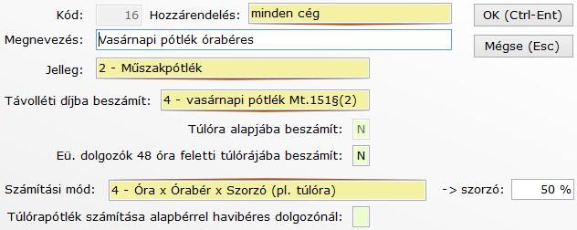 B é r s z á m f e j t ő p r o g r a m 9 3.1. Pótlék jogcímek Az alkalmazottak, egyszerűsített foglalkoztatottak számfejtésénél használt bérpótlék jogcímeket tartalmazza. Kitöltendő mezők: - Kód: max.