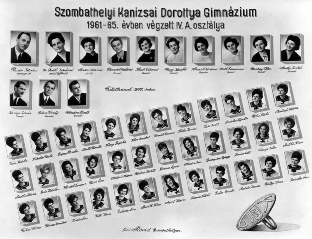 65 1964/65. tanév, IV. A Diákok soronként: 1.