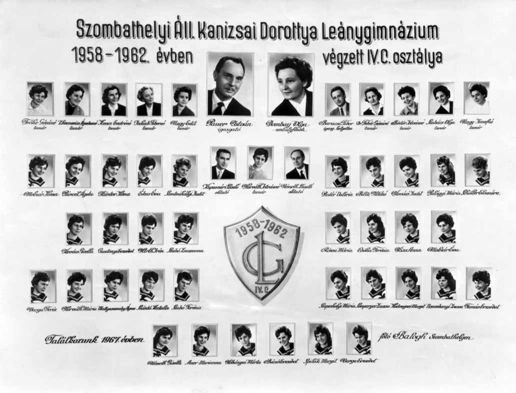 57 1961/62. tanév, IV. C Diákok soronként: 1.