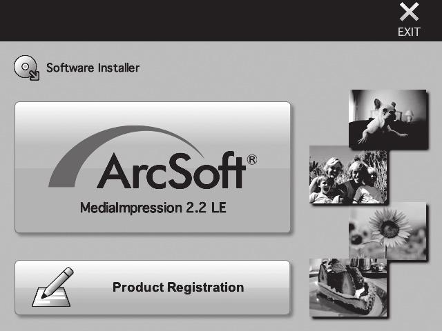 Macintosh Telepítse a képmegjelenítő, -szerkesztő és -kezelő szoftvert (MediaImpression 2.2 LE). 1 Kapcsolja be a Macintosh-rendszert.