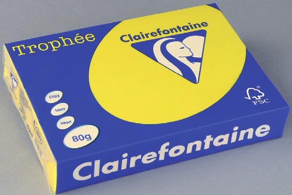 Clairefontaine Trophée A/4 80g neonszínek sárga, narancssárga, rózsaszín, zöld Karton Clairefontaine Maya A/4 270 g fehér, krém, elefántcsontszín, citromsárga, szalmasárga, barack, napsárga,