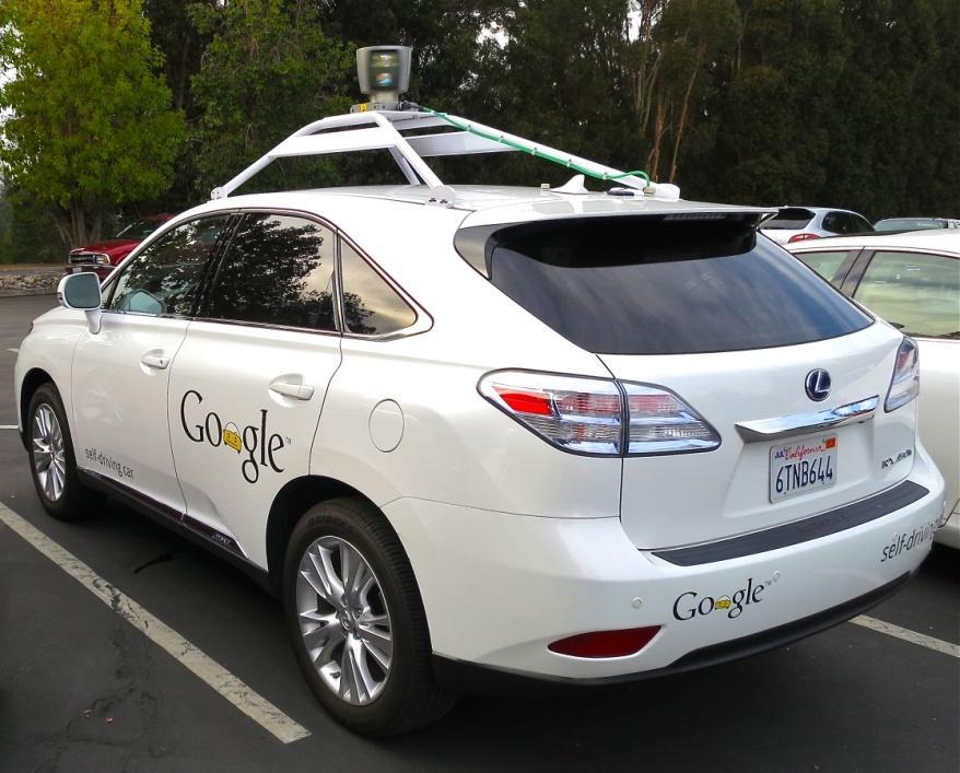 Intelligens járműrendszerek Google automatikus jármű (Toyota Prius, Audi, Lexus).