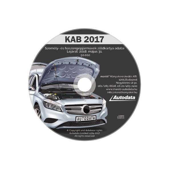 A KAB CD 2017 FRISSÍTETT MODELLJEI Gyártó Üzemanyag Kivitel Modell kw Motorkód 1. Audi Diesel OBD A3 A3 1,6TDI CR Saloon 81 CXXB 2. Audi Diesel OBD A3 A3 1,6TDI CR Cabrio 81 CXXB 3.