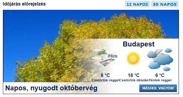 Milyen az idő ma?