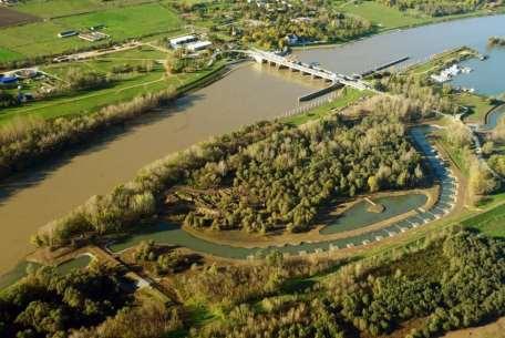 25. ábra: A Komplex Tisza-tó projekt keretében megépült ökológiai halátjáró Megtörtént a KÖTIVIZIG működési területét érintő ártéri öblözetek lokalizációs terveinek korszerűsítése.