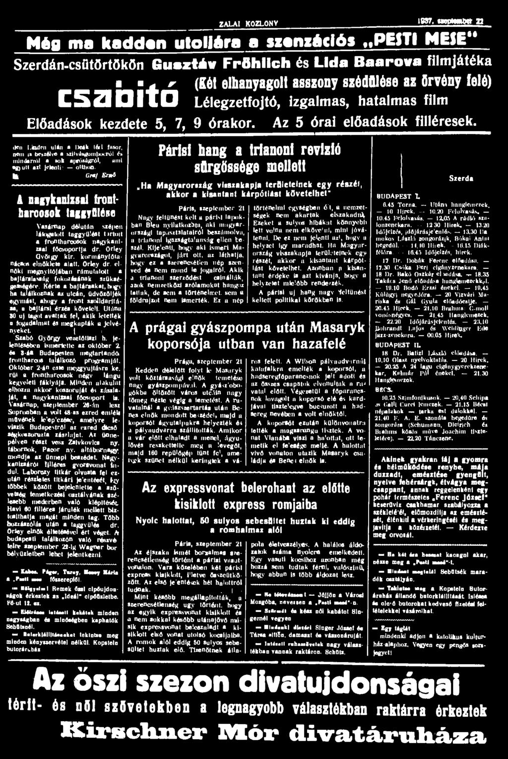 ZALAI KÖZLÖNY l«ff.
