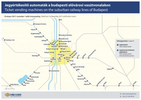 A jegyértékesítő automaták használatával bármilyen belföldi viszonylatra vásárolhatók menetjegyek, bérletek, pót- és helyjegyek, kerékpárjegyek illetve élőállat jegyek.