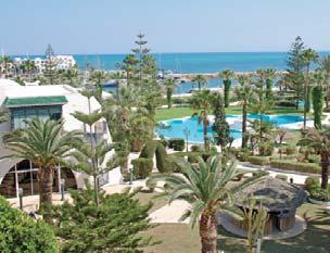 A hotel Port El Kantaoui külterületén fekszik, nem meszsze egy golfpályától. A szállodát főként gyermekes családoknak és a sportokat kedvelőknek ajánljuk.