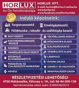 2017. szeptember 22. 3 Nyírbátorban, Benczur-Móricz út kereszteződésében 57m 2 -es ingatlan eladó! 06-30/257-4939 46796 a szamosszegi csomagoló üzemébe TAR GONCÁS munkakörbe kollégát keres!