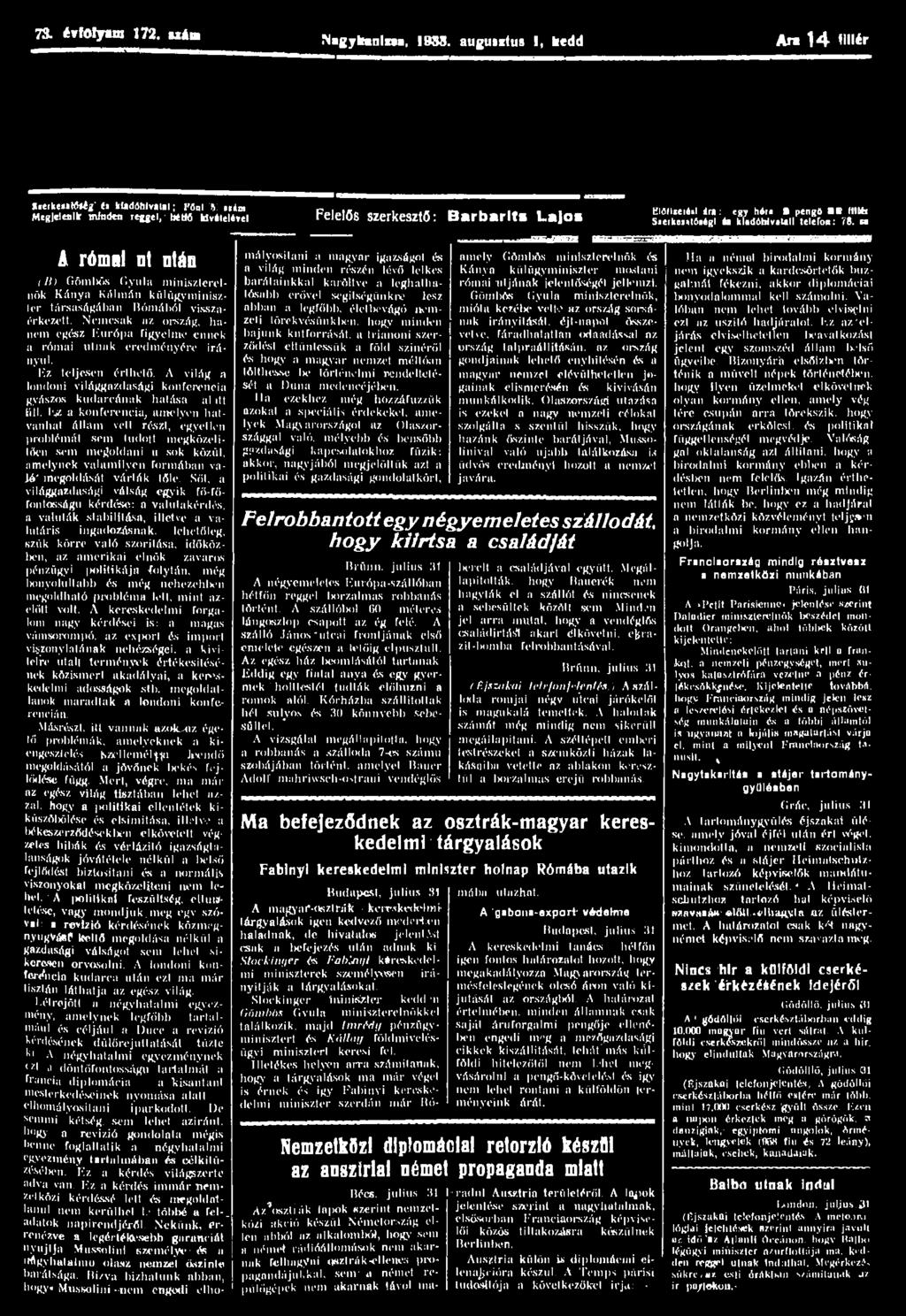 73. ívfolyun 172. u á m N«gykmnli»«, 1958.