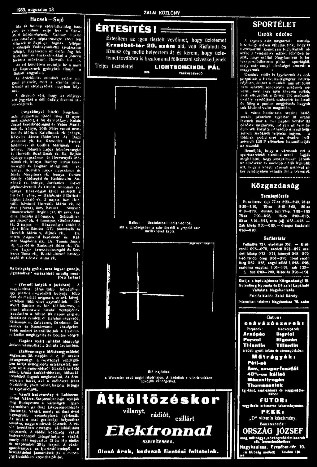 Az est keretében mutatja be a mozi t.il Ragovemek gyönyörű filmjét, a,bukott angyab-t. Az érdeklődés mindkét estére nagyon intenzív, meri a szinház pénztáránál az előjegyzések nugyban folynak.