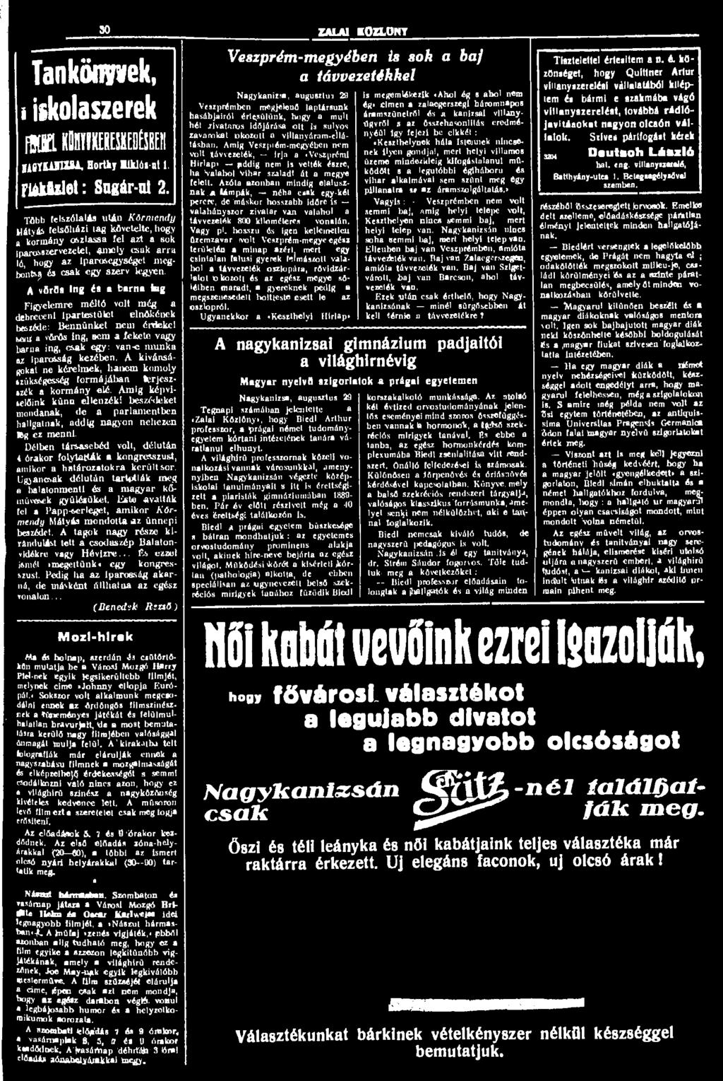 Tankönyvek, 50 ZALAI EOZLONT (Benedik Mozl-hlrek fisad.