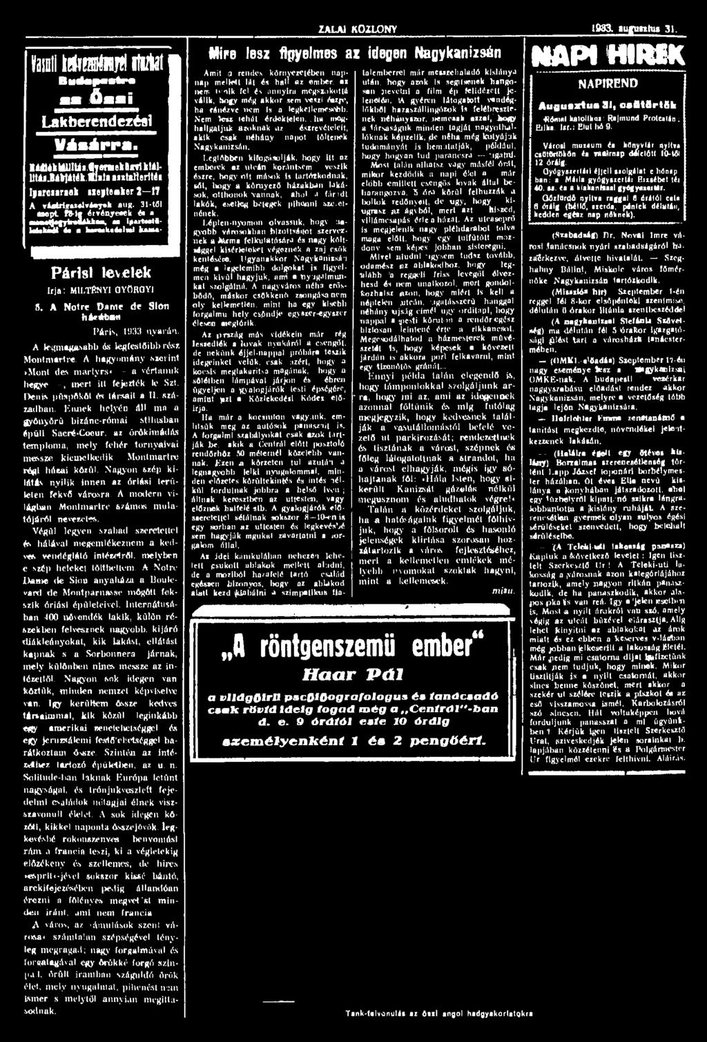 Hasili MiflNVtl itilat B u d a p a t t r * mm ömmi Lakberendezési Vásárra, Hááiók WUItófl.«yemeköCTl kiállttá!