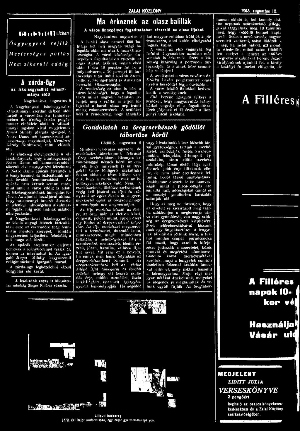 Králky István polgármester elnöklete alatt.
