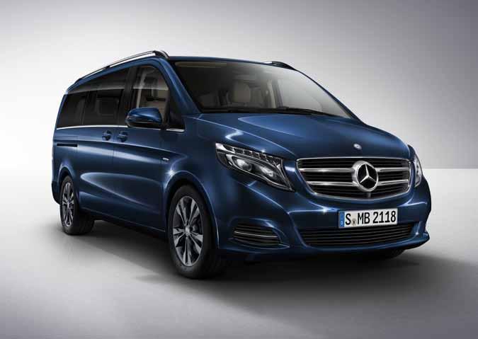 56 AVANTGARDE Külső Sport-csomag és AVANTGARDE Belső Design-csomag. A V-osztály AVANTGARDE exkluzivitása és dinamizmusa az extraként rendelhető csomagokkal tovább fokozható.