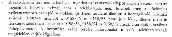 Leier Hungária Kft. Jánossomorja Város Polgármestere 2017. október 10-én a 314/2012. (I.8.) Korm. rendelet 39.