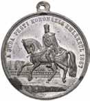 851 851. Koronázási zseton 1867 A (2 db) (Ag) VF 20 Ferenc József magyar királlyá koronázásának emlékére, Buda. Erzsébet császárné magyar királynővé koronázásának emlékére, Buda. 852 853 852.