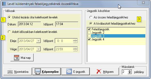 14 POSTAI FELADÓJEGYZÉK KÉSZÍTÉS A Magyar Posta által elvárt nyomtatott és elektronikus feladójegyzék elkészítésének lépései a következők: 1.