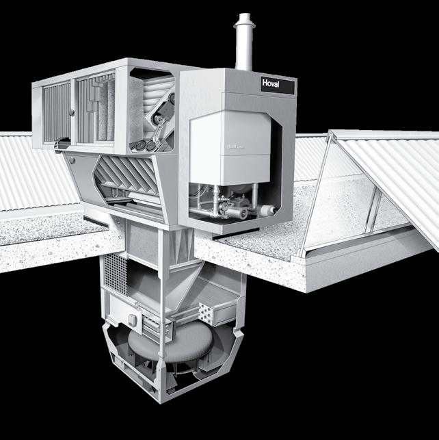 RoofVent condens Felépítés és működés 2.2 Légelosztás örvénykamrával (Air-Injector) A szabadalmaztatott légelosztó ún. örvénykamra a ké szü lék meghatározó eleme.