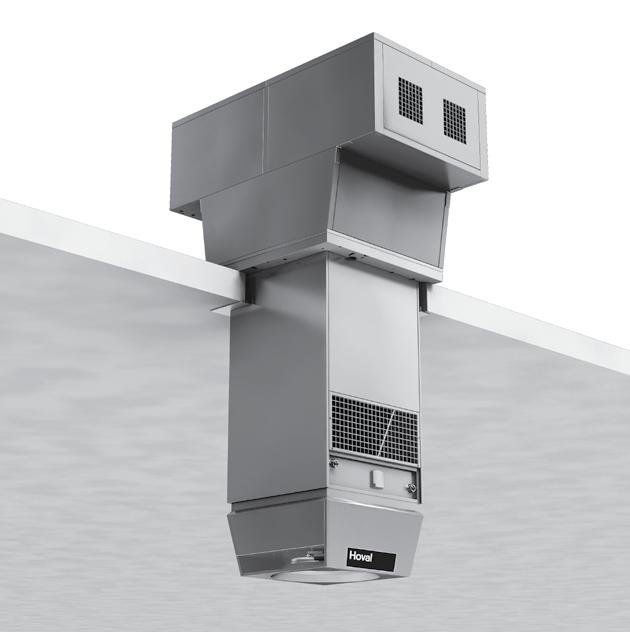 RoofVent twin heat Felépítés és működés 2.2 Légelosztás örvénykamrával (Air-Injector) A szabadalmaztatott légelosztó ún. örvénykamra a ké szü lék meghatározó eleme.