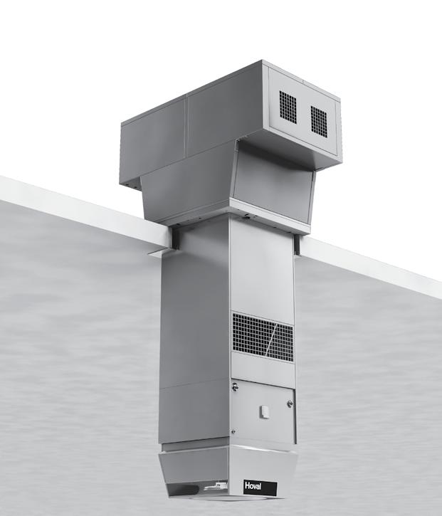 RoofVent twin cool Felépítés és működés 2.2 Légelosztás örvénykamrával (Air-Injector) A szabadalmaztatott légelosztó - ún. örvénykamra - a ké szü - lék meghatározó eleme.