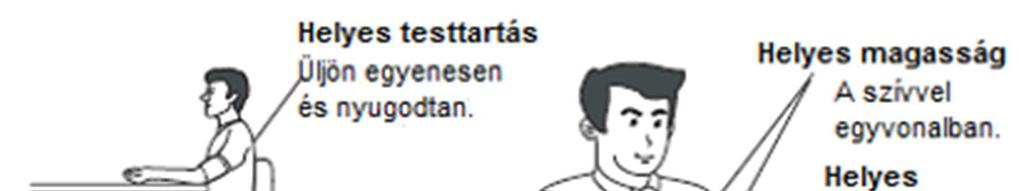 Gyors használati útmutató 1. Vegye le a vastag öltözetét és maradjon nyugalomban kb.