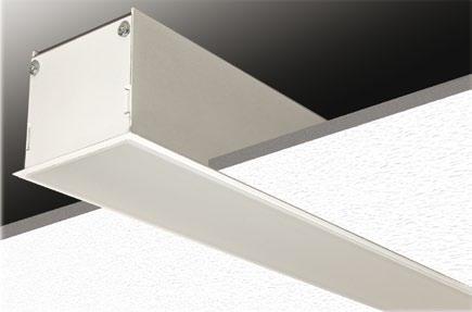 MODENA COMPASS Süllyesztett fénysáv lámpatest Recessed light channel Egyedi beépítésű LPT esetén / In case of custom-built LPT Dimsions - AxBxC Kivágás / Cut-out AxB (W) (LBS) (mm) (mm) (kg)