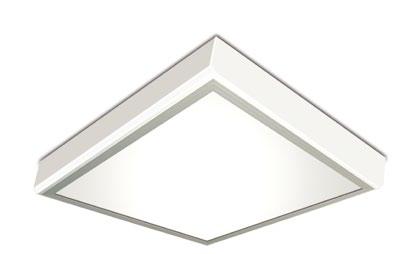 COMPASS MP Mnyezeti fénycsöves lámpatest opál műanyag előlappal Surface-mounted fluoresct luminaire, opal plastic diffuser 50 100 30 15 0 15 30 cd/klm n = 32% CO C180 C C270 Dimsions - AxBxC Rögzítés