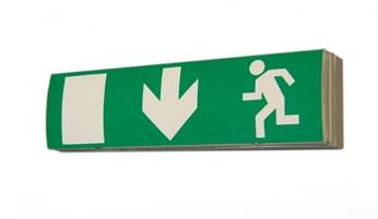 CL 4 / CL 5 Oldalfalra szerelhető irányfény lámpatest Wall-mounted exit sign COMPASS Oldalfalra szerelhető LED-es világítás.