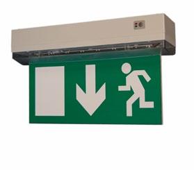Visibility: 18 meters Optional pictograms, pictogram size: 300 x mm. *Available with monitoring system.