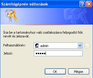 135. ábra: Domain Admin Név