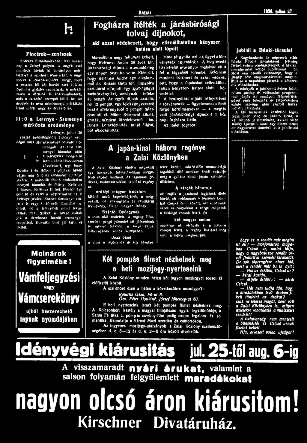 iauai ÍM*, tullna 21 h Pincérek zenészek lírdekes futballmérkőzé i lesz vasárnap a Zrínyi pályán. A nagykiizsai pincérek hivlák ki barátságos mérkőzésre a színházi zenészeket. A nagymeccs a.