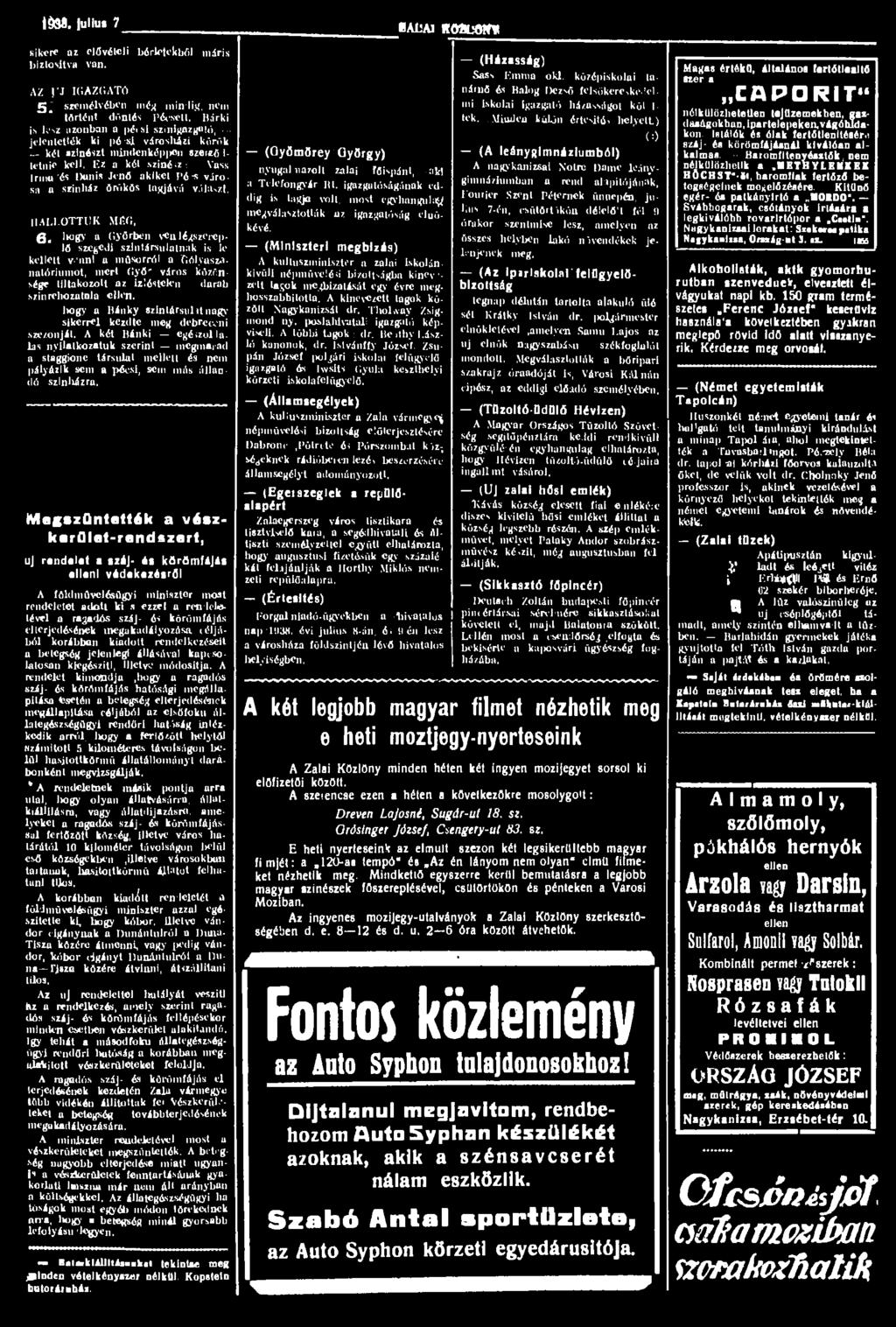 i&ft. Julius 7 ÍAIÍAI KöaLWH sikere az elővételi bérletekből máris biztosítva van. AZ ]'J IGAZGATÓ 5 személyében még mindig, nem történt döntés Pécsett.