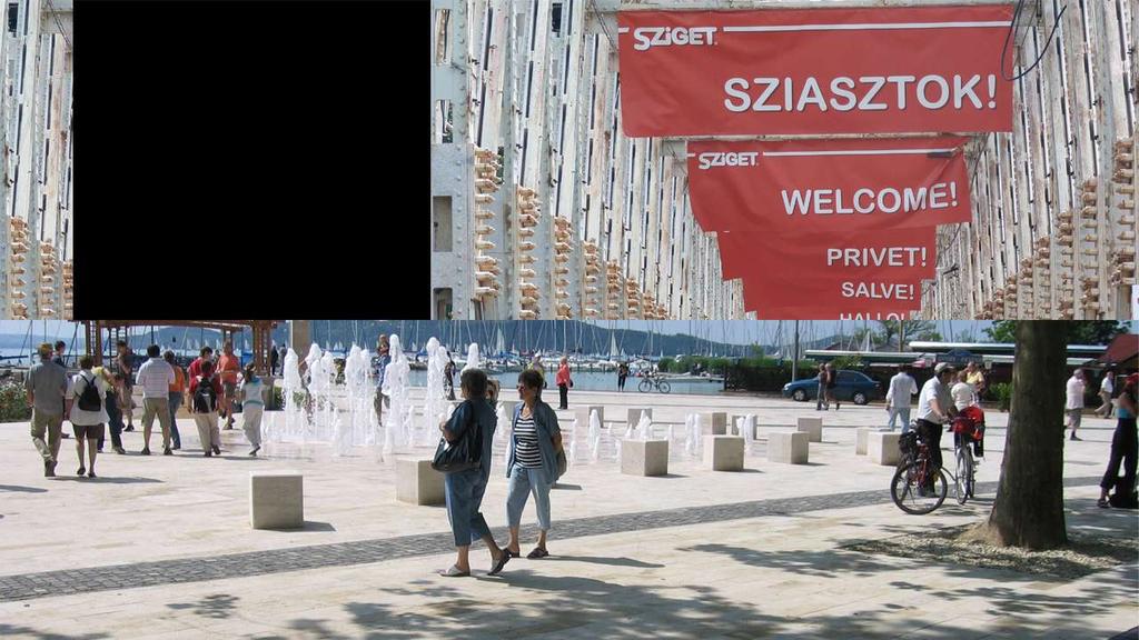 Event A Sziget fesztivál ideje alatt a Smart mindig útbaejti a K-hidat, hogy megmutassa magát.