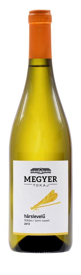 Fehérborok WHITE WINES TOKAJI HÁRSLEVELŰ félédes MEGYER PINCÉSZET 2013 Méz, bodza és virágillat, finom