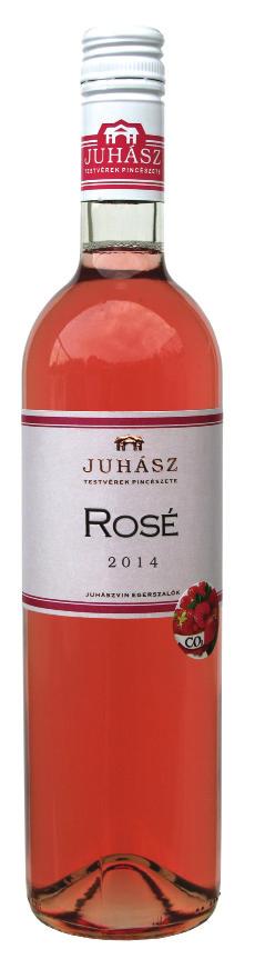 Rosé borok ROSE WINES EGRI ROSÉ JUHÁSZ TESTVÉREK PINCÉSZETE 2014 A családi pincészet legértékesebb dűlőjéről származó különleges rosebor.