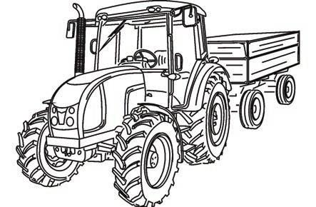 G735a Pótkocsi fékek Pótkocsi légfékek Ellenőrizze a légfékes rendszer tömítettségét és a traktor fékhatását egy pótkocsival.