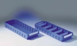 dobozválaszfalra 100 db RKE 500 N 1740 Védõfólia 100 db RKF 500 N 1800 159 115 500 mm-es polcmélységhez RK 522 Polipropilén, kék, halmozható, max. 4 részre osztható, 5 doboz polconként.