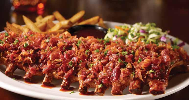 JACK DANIEL S GLAZED RIBS 4790,- Roston sült, omlós, Cajun fûszeres egész oldalas Jack Daniel s szósszal, coleslaw salátával és ropogós hasábburgonyával.