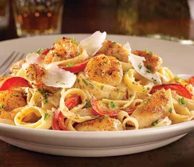 SALÁTA ÖNTETEK Caesar Mézes-mustár Blue Cheese Feta Vinaigrette BBQ Vinaigrette Extra dresszing 350,- CAJUN SHRIMP & CHICKEN PASTA 2990,- Al dente Fettuccine tészta krémes Alfredo szósszal,