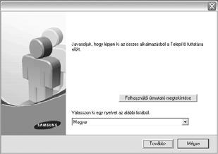 1 Nyomtatószoftver telepítése Windows használata esetén A fejezet tartalma: A nyomtatószoftver telepítése A szoftver nyelvének módosítása A nyomtatószoftver újratelepítése A nyomtatószoftver